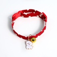 Pet Adjustable Heart Polka Dot Bow Cat Teddy Dog Pendant Bell Collarpicture15