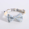 Pet Collar Cat Dog Plaid Daisy Flower Bow Adjustable Bell Collarpicture13