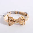 Pet Collar Cat Dog Plaid Daisy Flower Bow Adjustable Bell Collarpicture14