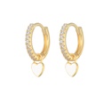 fashion heartshaped earrings ear buckle drop oil copper earringspicture38