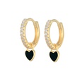 fashion heartshaped earrings ear buckle drop oil copper earringspicture40