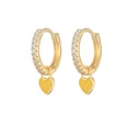 fashion heartshaped earrings ear buckle drop oil copper earringspicture41