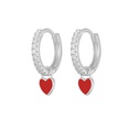 fashion heartshaped earrings ear buckle drop oil copper earringspicture52