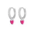 fashion heartshaped earrings ear buckle drop oil copper earringspicture57