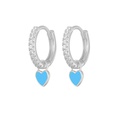 fashion heartshaped earrings ear buckle drop oil copper earringspicture59