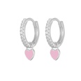 fashion heartshaped earrings ear buckle drop oil copper earringspicture21