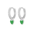 fashion heartshaped earrings ear buckle drop oil copper earringspicture62