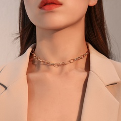 new fashion thick chain necklace female punk style short clavicle chain