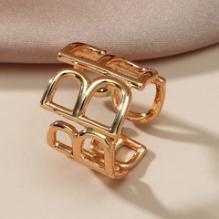 fashion metal exaggerated opening B letter index finger ring