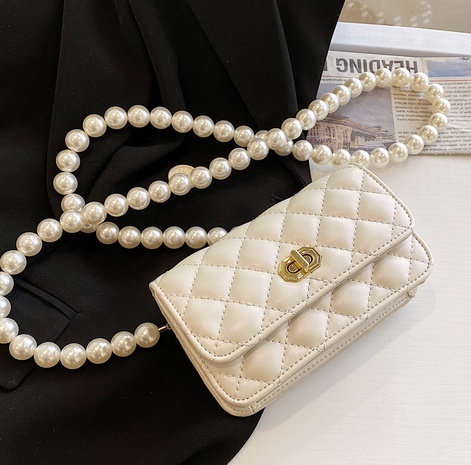 Chaîne de perles femmes printemps nouvelle mode épaule messenger bag16 * 12 * 6cm's discount tags