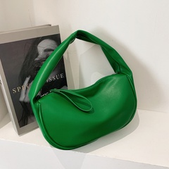 korean style solid color PU leather handbag shoulder bag wholesale 26*15*7cm