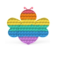Grand jouet de décompression de couleur Macaron d'abeille Fidget Toys 28,5 * 25 * 1,5 cm