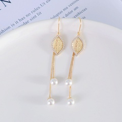 retro style long tassel diamonds earrings new trendy copper earrings