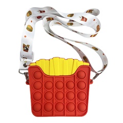 Cute bubble bag french fries cartoon coin purse fashion bag