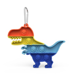 Rainbow Dinosaur Pendant Keychain Rat Pioneer Toys