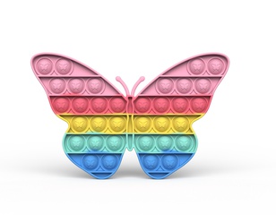 Colorido mariposa fidget sensorial burbuja estrés descompresión juguete