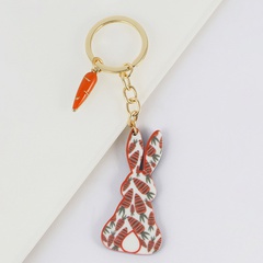 Creative Korean cute rabbit radish keychain fashion pendant small gift