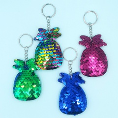 Reflective Flip Sequin Keychain Combination Small Pineapple Bag Small Pendant