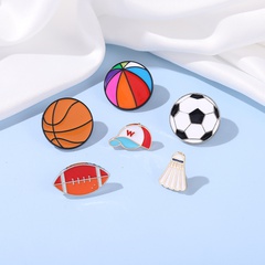 cartoon kreative sport serie basketball fußball badminton legierung brosche
