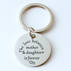 Fashion Mother's Day Stainless Steel Keychain