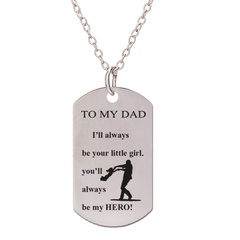 Fashion Father's Day gift stainless steel keychain