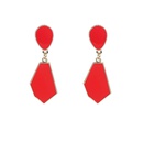 New Year Creative Red Simple Geometric Stud Metal Earringspicture11