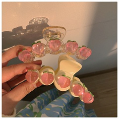 transparent pink peach spring new hairpin shark clip hair accessories