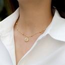 nouveau collier de chane de perles en cuivre plaqu or avec pendentif en diamant de couleur oeil de diable turcpicture8