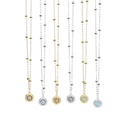 nouveau collier de chane de perles en cuivre plaqu or avec pendentif en diamant de couleur oeil de diable turcpicture9