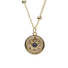 nouveau collier de chaîne de perles en plaqué or véritable avec diamants brillants