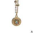 nouveau collier de chane de perles en cuivre plaqu or avec pendentif en diamant de couleur oeil de diable turcpicture15