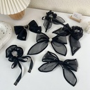Organza bow black mesh spring clip fashion hair accessoriespicture7
