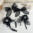 Organza bow black mesh spring clip fashion hair accessoriespicture9