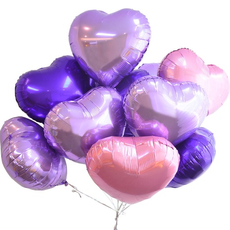 Globo de decoración de cumpleaños en forma de corazón de aluminio en forma de corazón de 18 pulgadas al por mayor's discount tags
