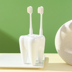 1pc Simple White Toothbrush Holder Mouthwash Cup