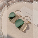 fashion green metal disc hit color earringspicture8
