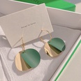 fashion green metal disc hit color earringspicture14