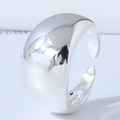 Mode einfacher süßer offener OL-Ring aus glänzendem Kupfer