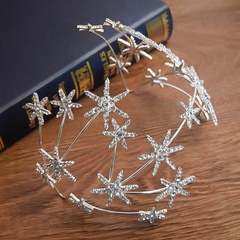 Mode einfache Bräute sternförmige Krone Hochzeit Haarschmuck