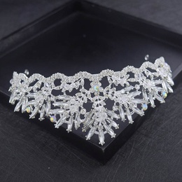Baroque bridal crown rhinestone crystal bridal headwearpicture9