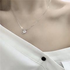 Korean starry sky planet five-pointed star pendant ladies alloy necklace