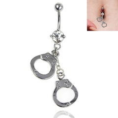 Fashion Piercing Jewelry Handcuffs Shape Alloy Navel Rings