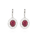 fashion hollow emerald diamond rose red crystal earrings femalepicture11