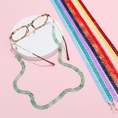fashion acrylic solid color acrylic mask chain glasses chain