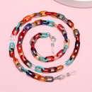 fashion constrast color simple acrylic mask chain glasses chainpicture9