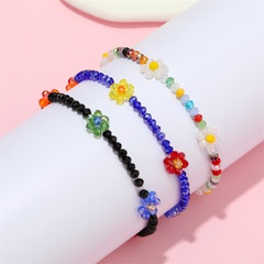 jewelry simple rice bead flower acrylic small flower beaded bracelet