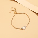 Jewelry Hand Valentines Day Gift Heart Alloy Diamond Bracelet Adjustmentpicture7