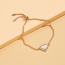 Jewelry Hand Valentines Day Gift Heart Alloy Diamond Bracelet Adjustmentpicture8