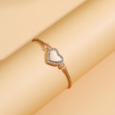 Jewelry Hand Valentines Day Gift Heart Alloy Diamond Bracelet Adjustmentpicture9