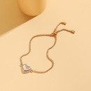 Jewelry Hand Valentines Day Gift Heart Alloy Diamond Bracelet Adjustmentpicture10